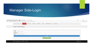 Manager Side-Login
 