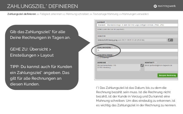 Online Rechnung