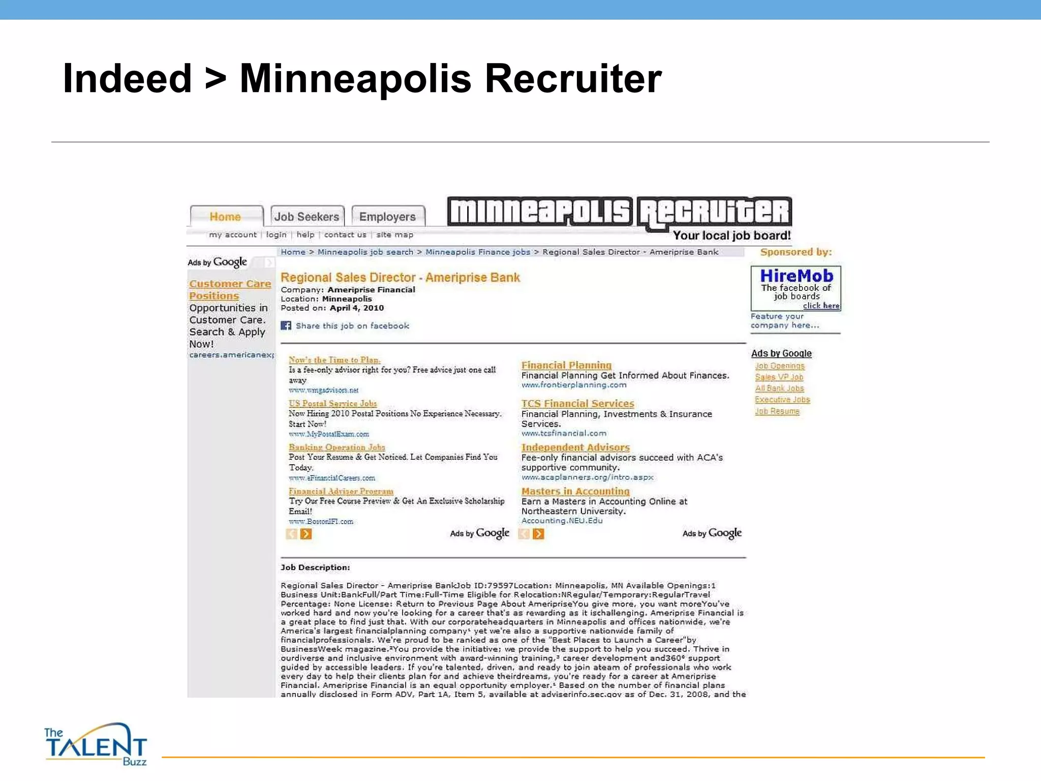 Indeed > Minneapolis Recruiter 