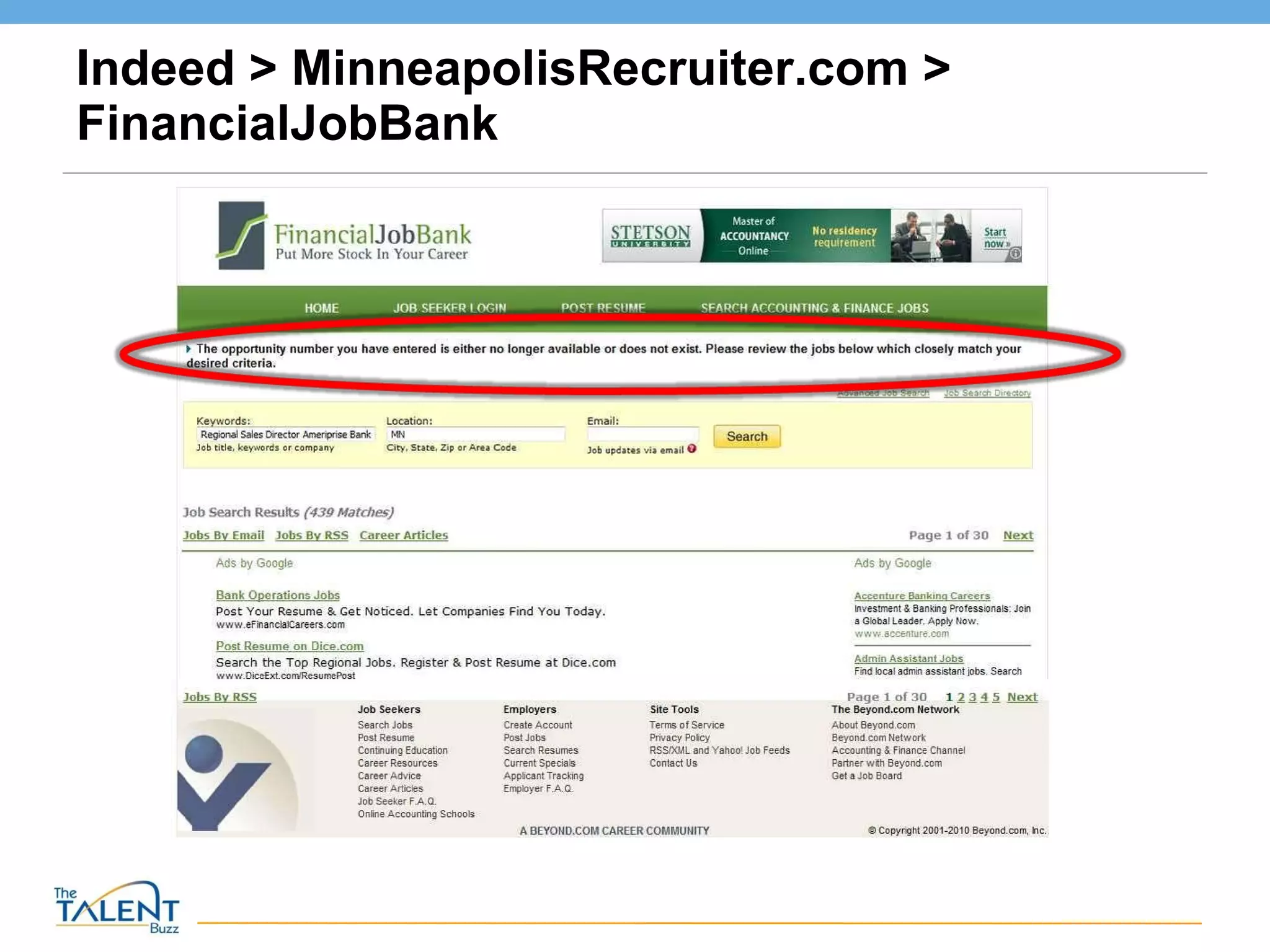 Indeed > MinneapolisRecruiter.com > FinancialJobBank 