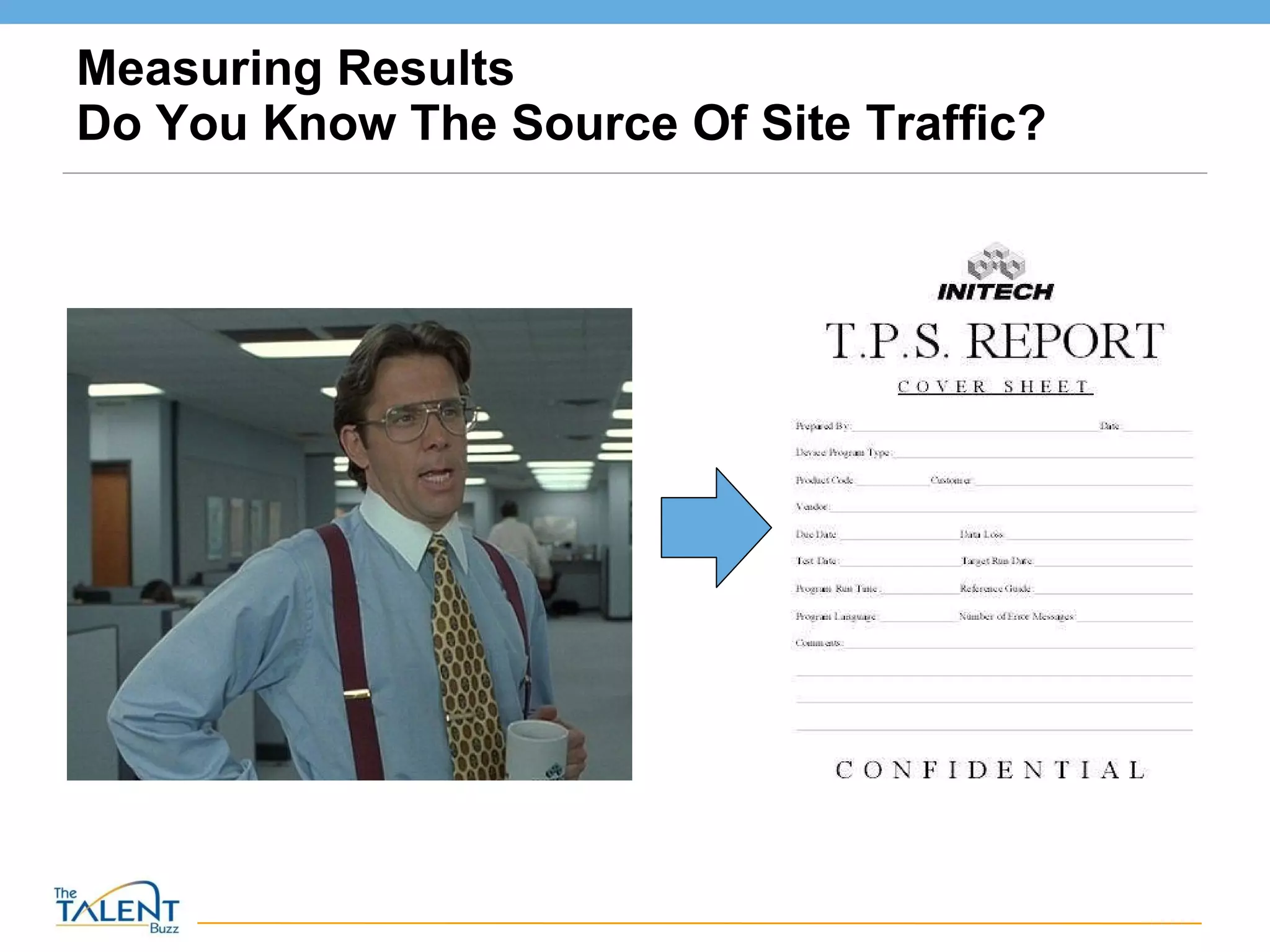 Measuring Results Do You Know The Source Of Site Traffic? © The Talent Buzz 