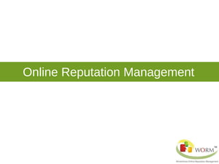 Online Reputation Management 
