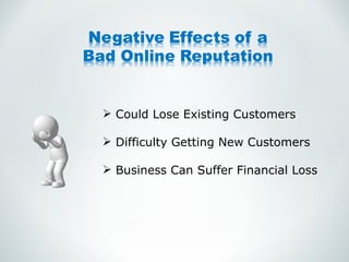 Could Lose Existing Customers Difficulty Getting New Customers Business Can Suffer Financial Loss 