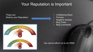 Online Reputation Management for Celebrities and Brands | PPTX