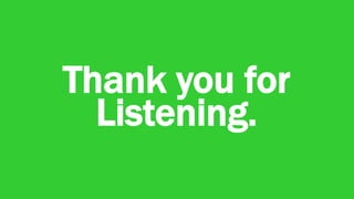 Thank you for
Listening.
 