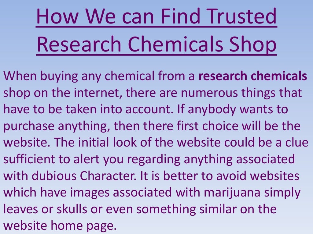 Online research chemicals shop