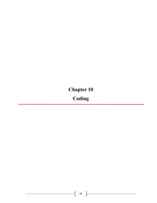 66
Chapter 10
Coding
 