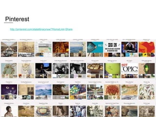Pinterest
http://pinterest.com/statelibrarynsw/?HomeLink=Share
 