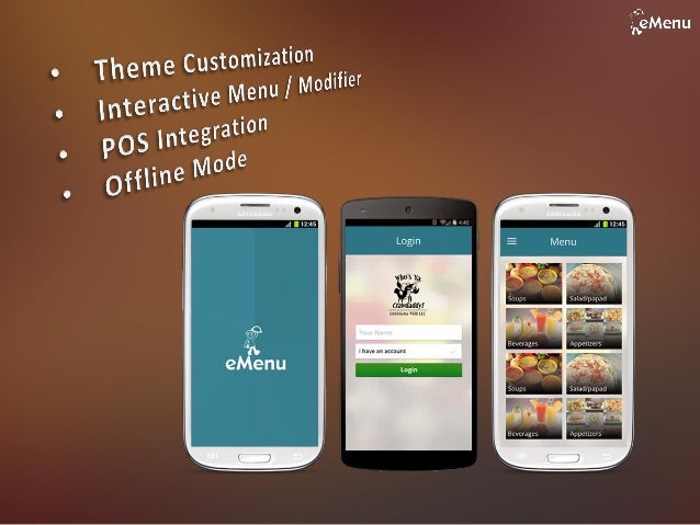 online restaurant menu