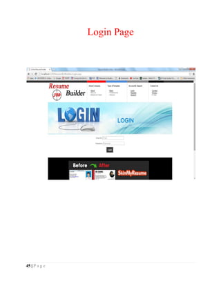 45 | P a g e
Login Page
 