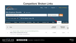 Competitors’ Broken Links
 