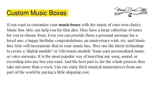 music box retailers