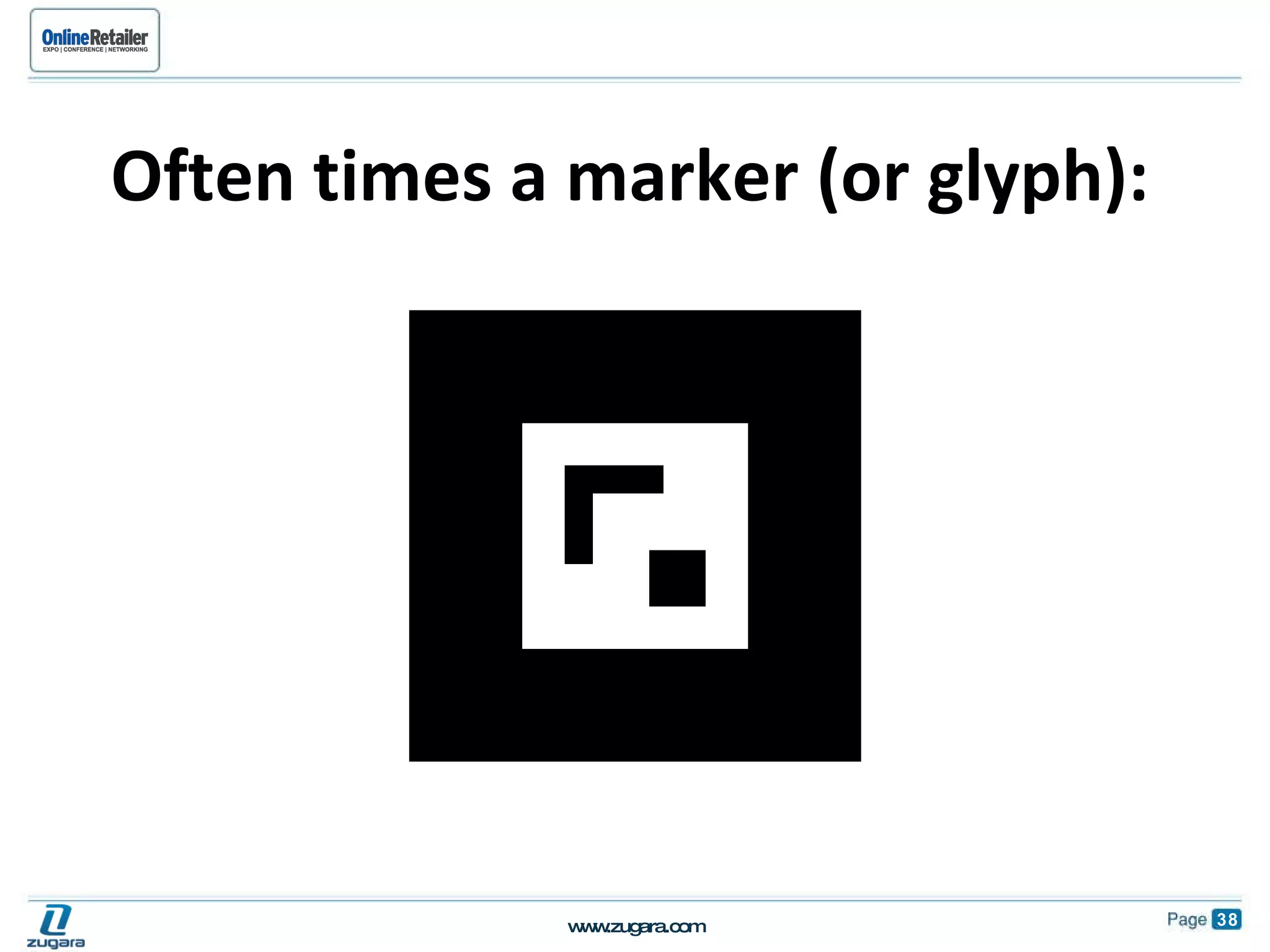 Often times a marker (or glyph): 