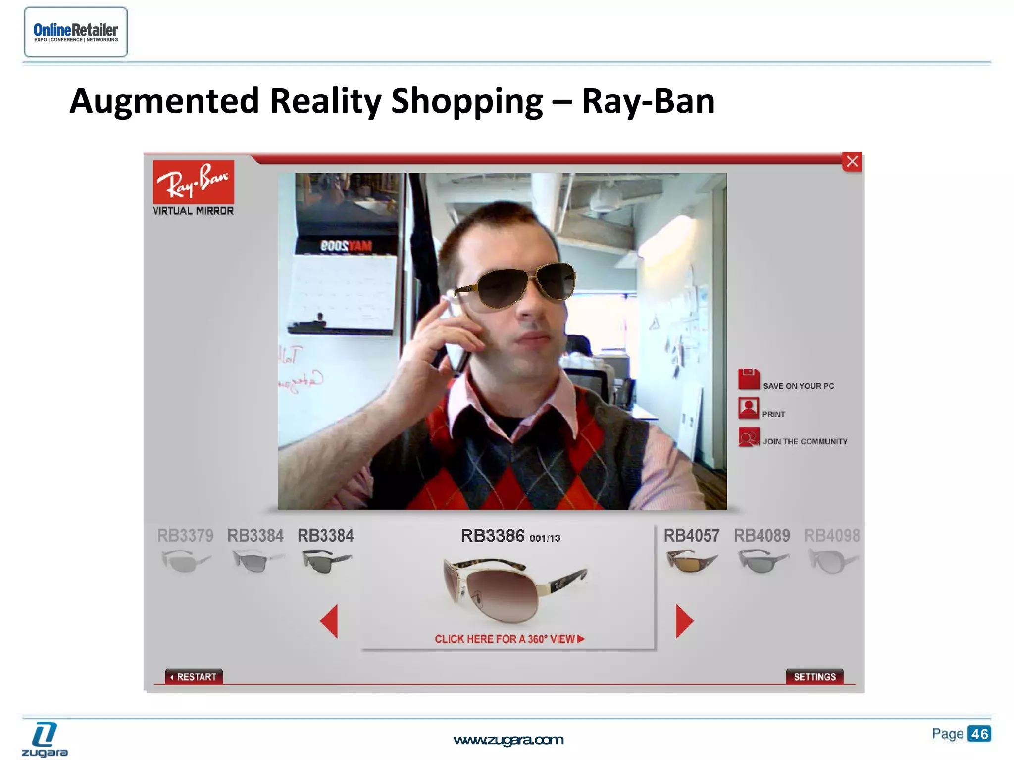 Augmented Reality Shopping – Ray-Ban 