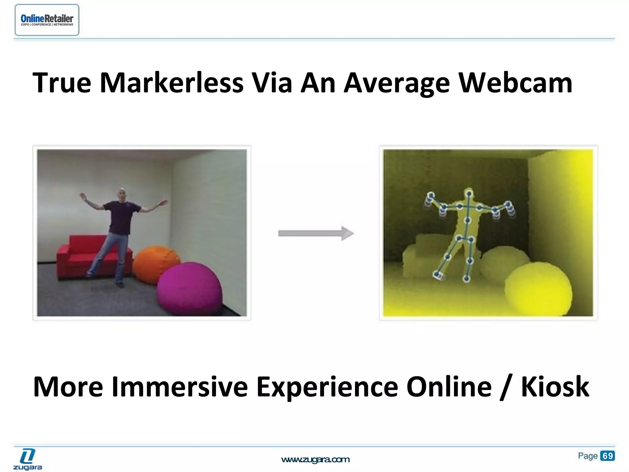 True Markerless Via An Average Webcam More Immersive Experience Online / Kiosk 