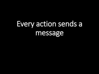 Every action sends a
message
 
