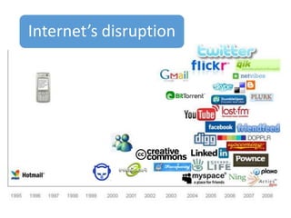 Internet’s disruption
 