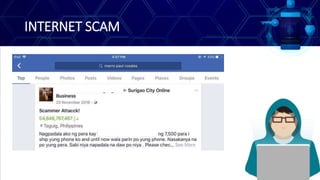 INTERNET SCAM
 