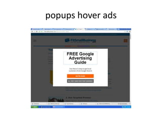 popups hover ads
 