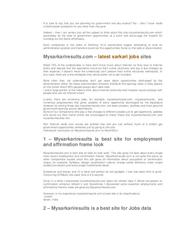 best online employment sites