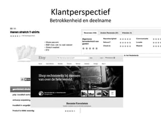 Klantperspectief
Betrokkenheid en deelname
 