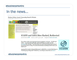 In the news…
www.ebusinessmantra.com
 
