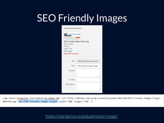 SEO Friendly Images
https://wordpress.org/plugins/seo-image/
 