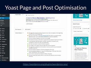 https://wordpress.org/plugins/wordpress-seo/
Yoast Page and Post Optimisation
 