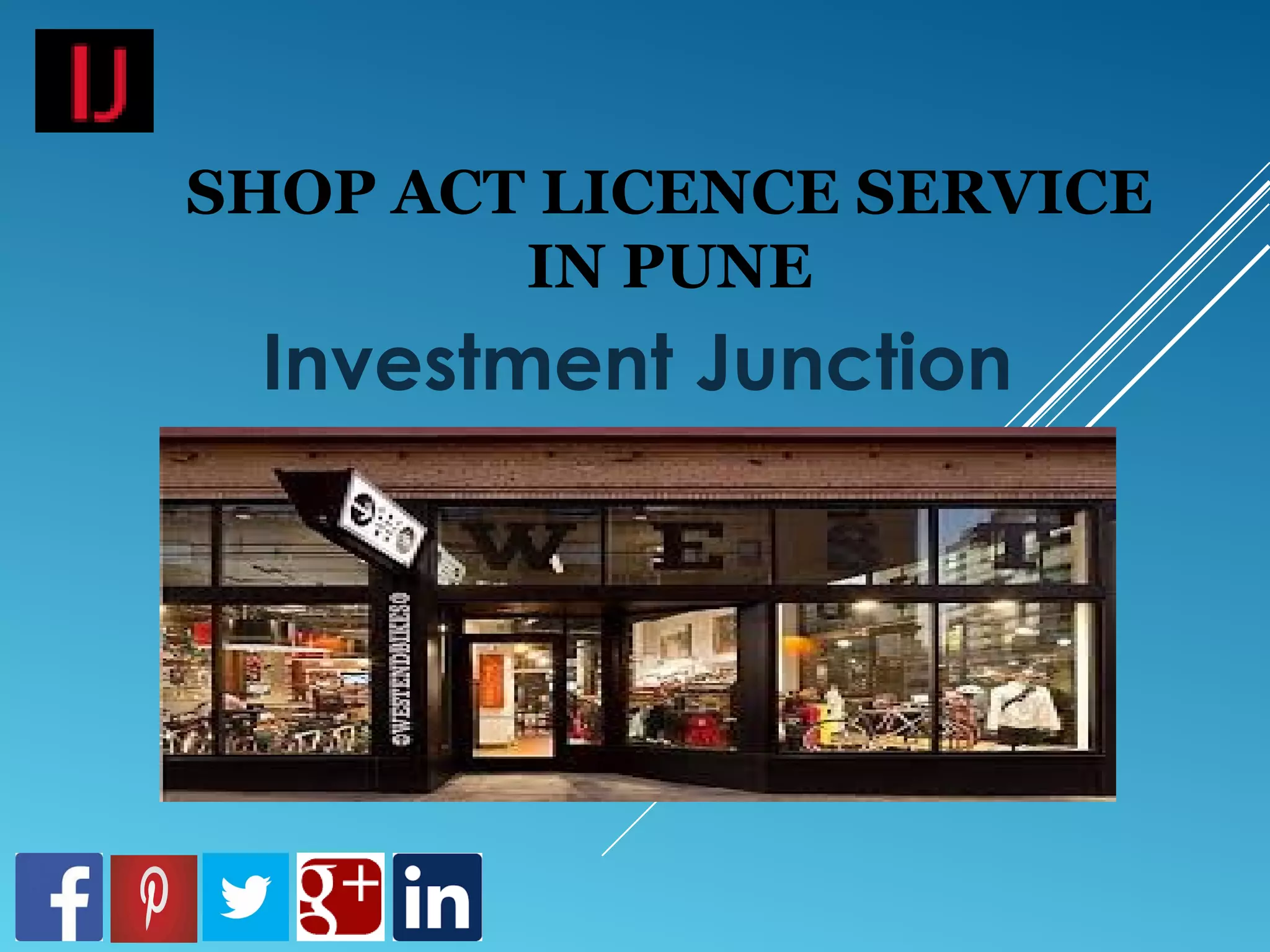 Online shop act licence registration service in pune PPT