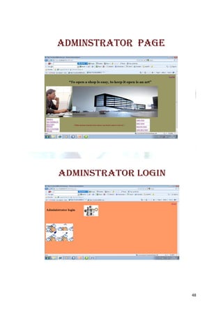ADMINSTRATOR PAGE




ADMINSTRATOR login




                     48
 