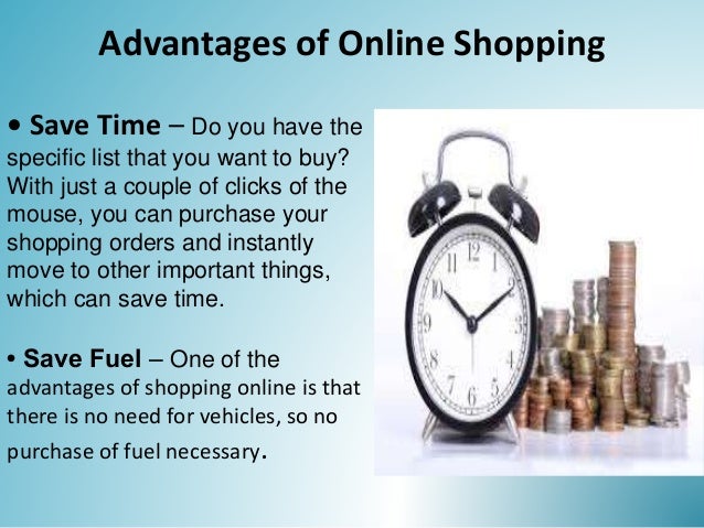 Shopping advantages and disadvantages