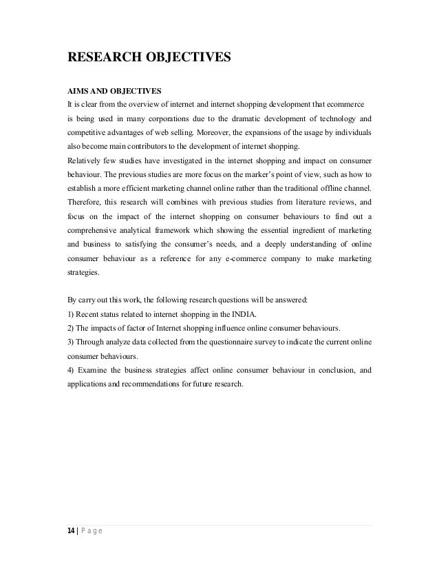 Consumer behavior thesis pdf