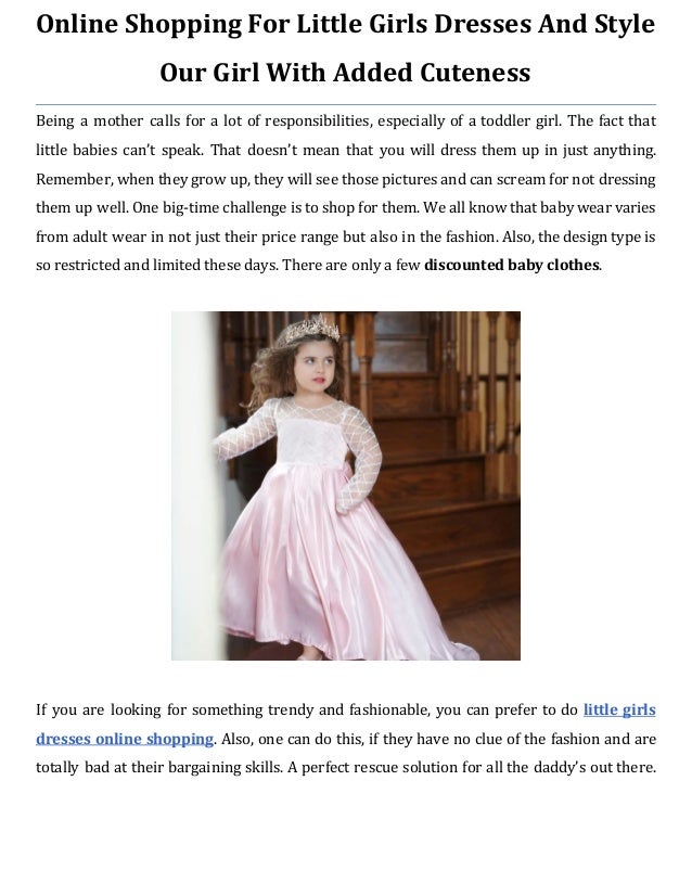 online shopping for little girl