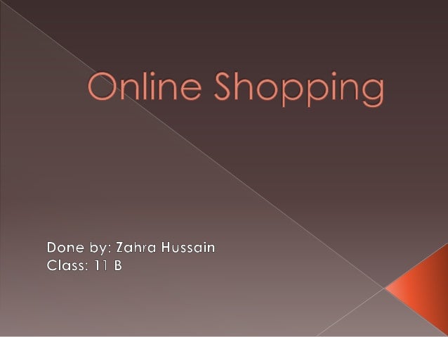 online shopping powerpoint