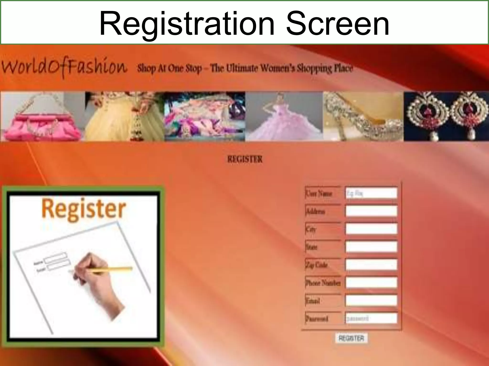 Registration Screen
 