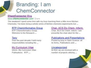 Branding: I am
ChemConnector

 