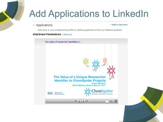 Add Applications to LinkedIn

 