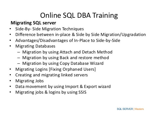 Online sql training