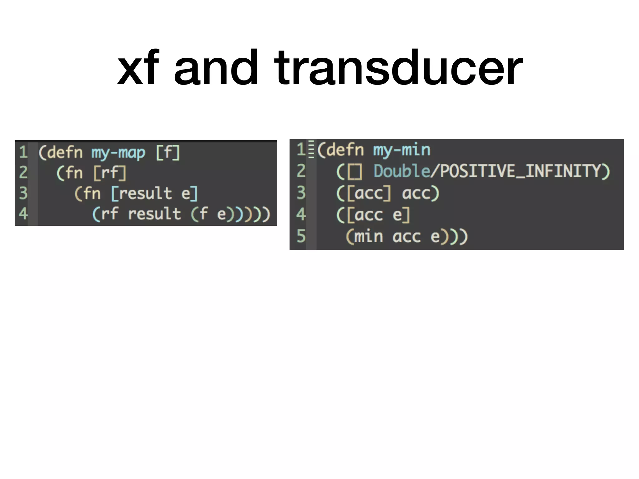 xf and transducer 