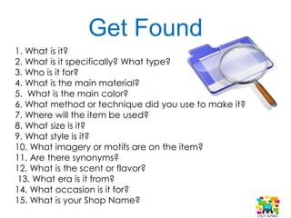 Store Policy
1. All Sales NOT Final
2. Prevent The Return
3. Use Plain English
4. Make It Easy To Find
5. No Hidden Return Costs
6. Time Frame Limitations
7. Exchange, Credit, Cash?
8. Knowledgeable Staff
 