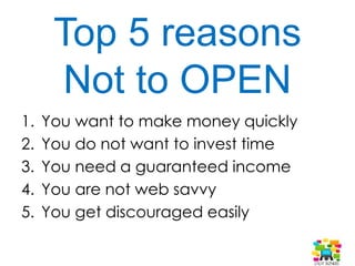 Why you Should
open
an online store?
 