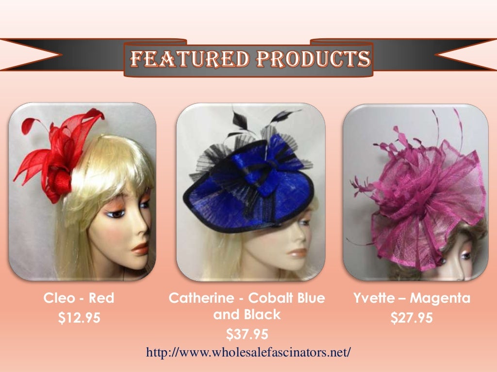 Online store for fascinators