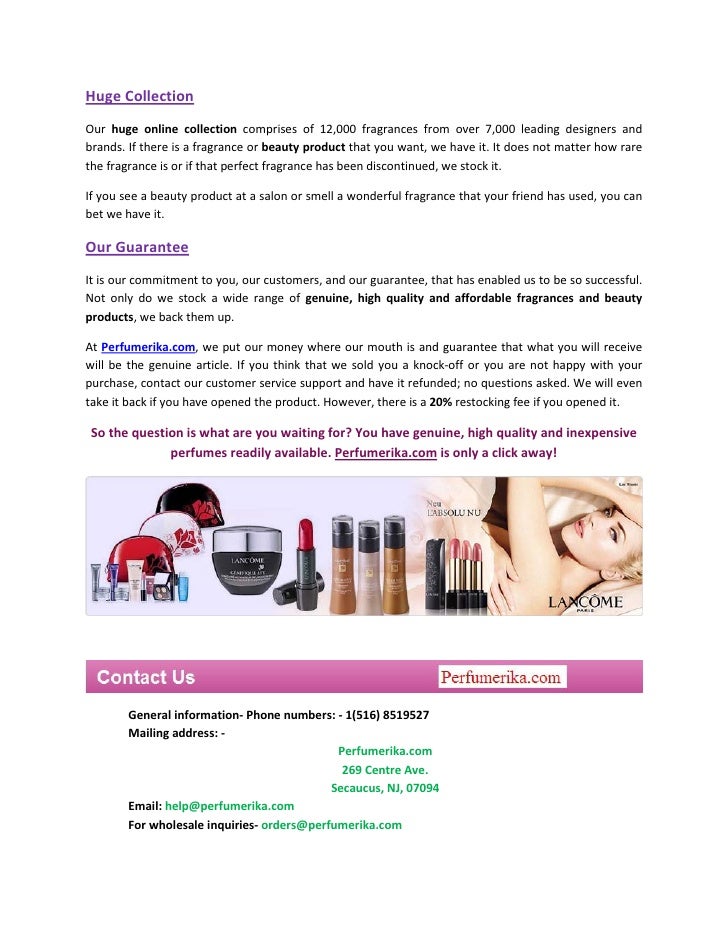 Online store for perfume, Fragrances and Colognes