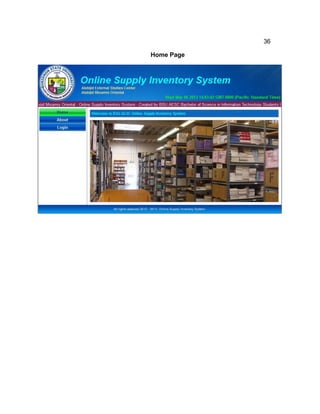 Online supply inventory system | PDF