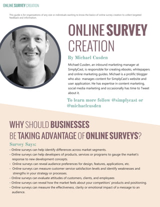 Online Survey Creation Guide | PDF