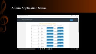 Admin Application Status
 