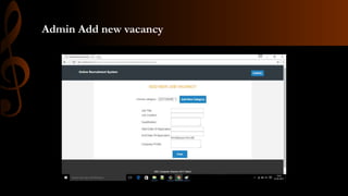 Admin Add new vacancy
 