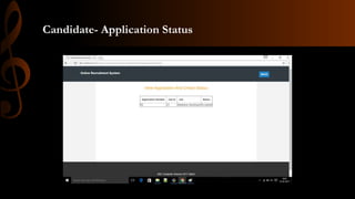 Candidate- Application Status
 