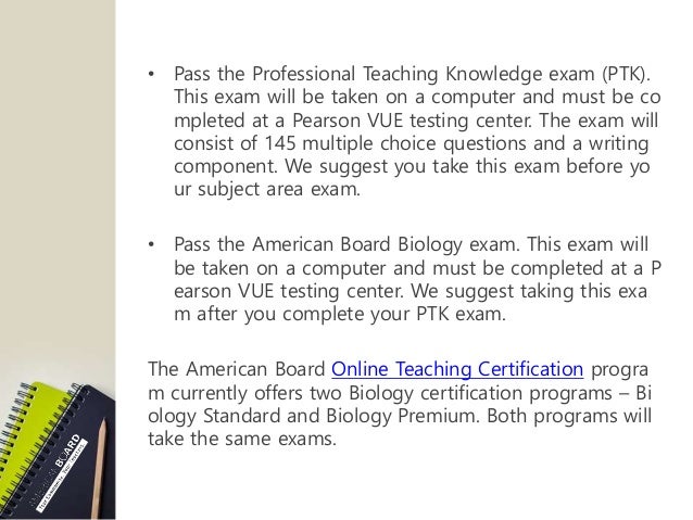 Professional Teaching Knowledge Exam Subject Area KnowledgeWalls