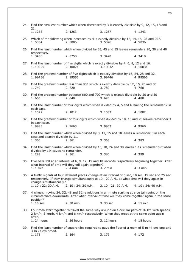 Onlinetest360.com quantitative aptitude PDF